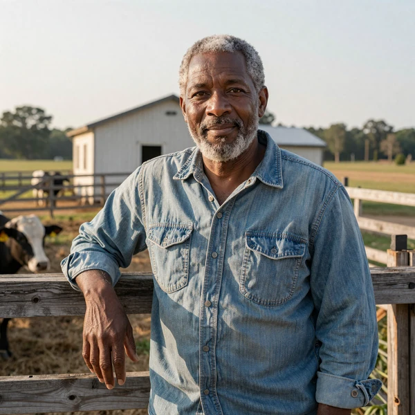 Marcus, a 62-year-old cattle farmer from Selma Alabama, verified Black farmers dating member