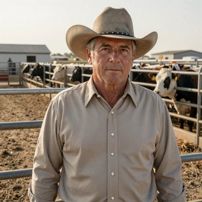 Raymond, a 65-year-old commercial feedlot operator from Garden City Kansas