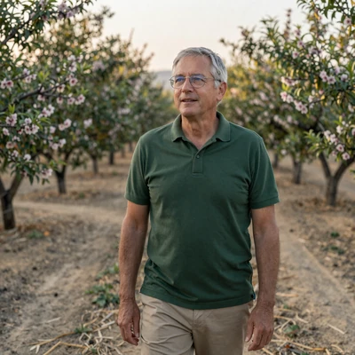 Mark, a 67-year-old commercial almond and vineyard operator from Fresno California