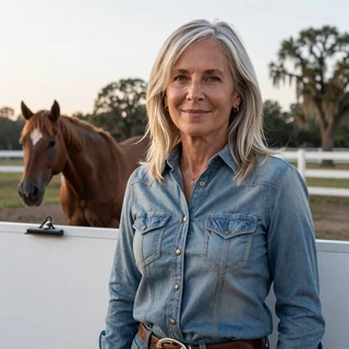 Darlene, 63, Ocala Florida horse farm and hay grower profile photo