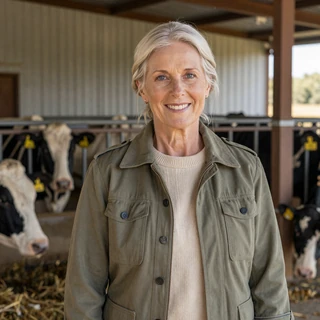 Eleanor, a 62-year-old Wisconsin dairy owner and succession principal, verified millionaire farmers dating member