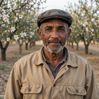 Omar, a 65-year-old almond and row-crop farmer from Fresno California