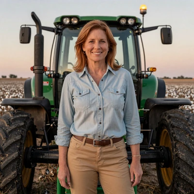 Karen, a 61-year-old commercial cotton and row-crop farmer from Lubbock Texas