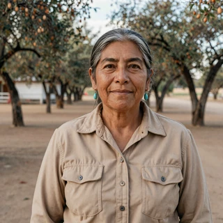 Maribel, a 63-year-old pecan and small-cattle rancher from Las Cruces New Mexico