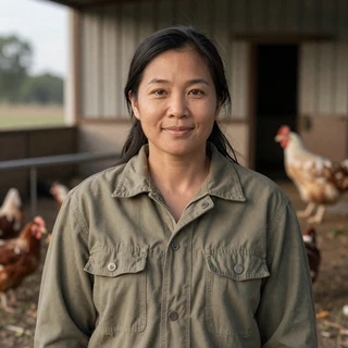 Linh, a 57-year-old poultry and produce farmer from Fort Smith Arkansas