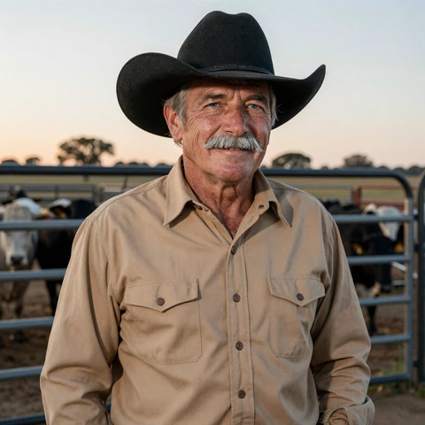 Wade, 64, Texas Panhandle cattle and wheat rancher profile photo